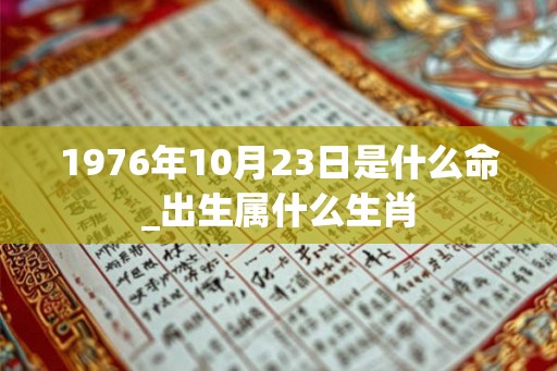 1976年10月23日是什么命_出生属什么生肖