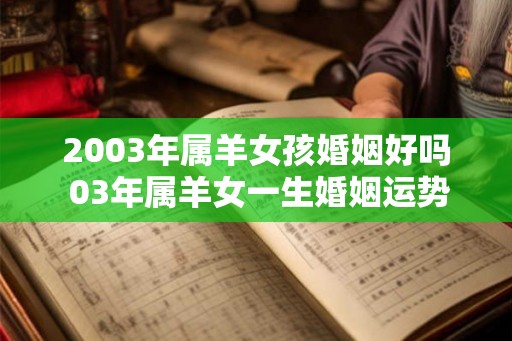2003年属羊女孩婚姻好吗 03年属羊女一生婚姻运势