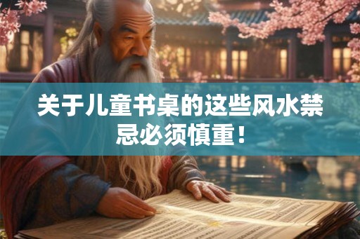 关于儿童书桌的这些风水禁忌必须慎重！
