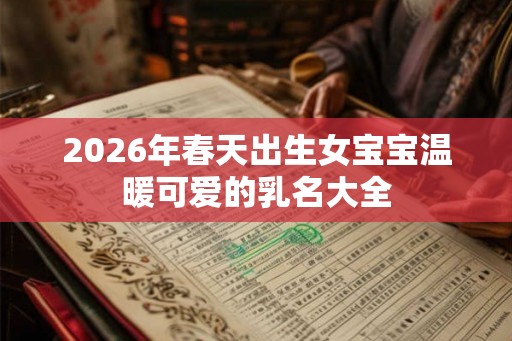 2026年春天出生女宝宝温暖可爱的乳名大全