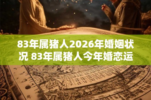 83年属猪人2026年婚姻状况 83年属猪人今年婚恋运怎么样
