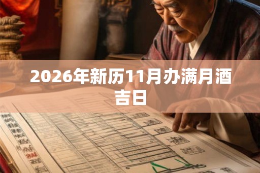 2026年新历11月办满月酒吉日