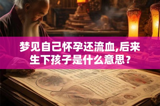 梦见自己怀孕还流血,后来生下孩子是什么意思? 梦见自己怀孕还流血,后来生下孩子是什么意思?