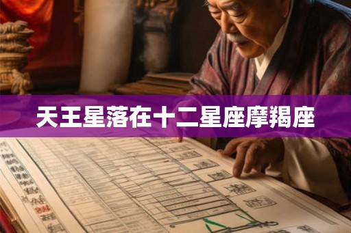 天王星落在十二星座摩羯座