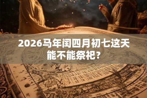 2026马年闰四月初七这天能不能祭祀？