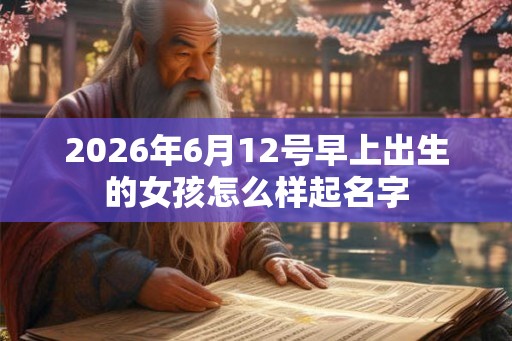 2026年6月12号早上出生的女孩怎么样起名字