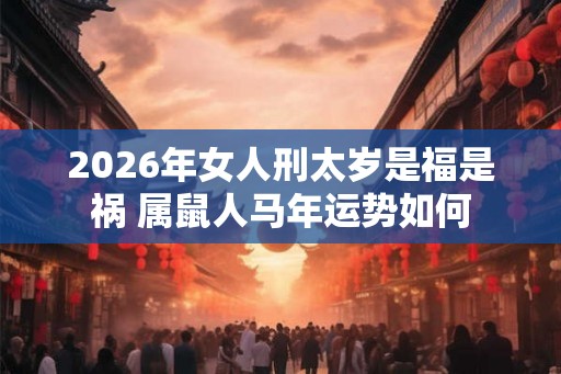 2026年女人刑太岁是福是祸 属鼠人马年运势如何 2026年女人刑太岁是福是祸 属鼠人马年运势如何