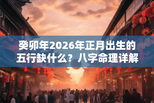 癸卯年2026年正月出生的五行缺什么？八字命理详解