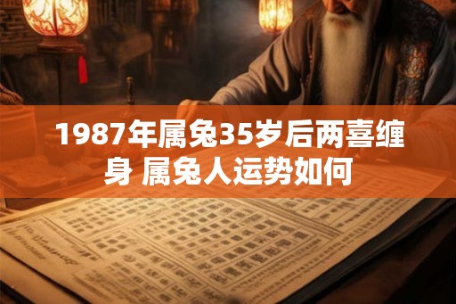 1987年属兔35岁后两喜缠身 属兔人运势如何