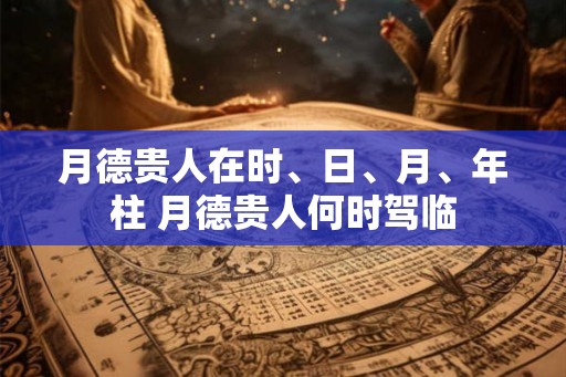 月德贵人在时、日、月、年柱 月德贵人何时驾临