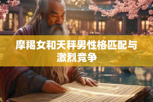 摩羯女和天秤男性格匹配与激烈竞争