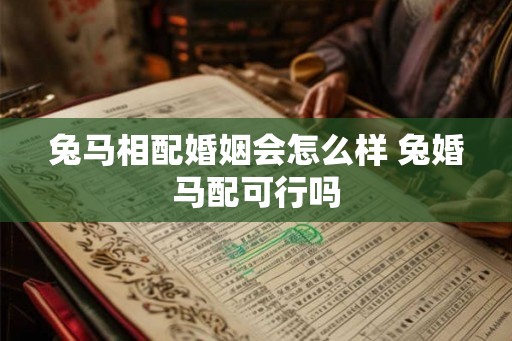 兔马相配婚姻会怎么样 兔婚马配可行吗