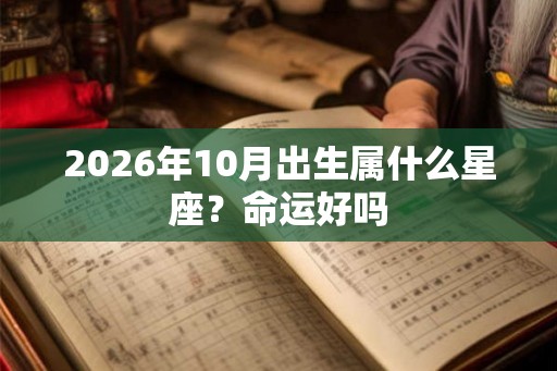 2026年10月出生属什么星座？命运好吗