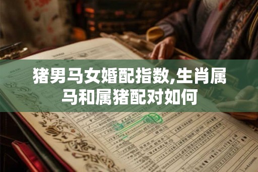 猪男马女婚配指数,生肖属马和属猪配对如何