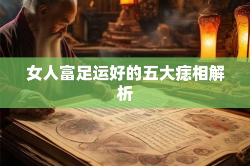 女人富足运好的五大痣相解析