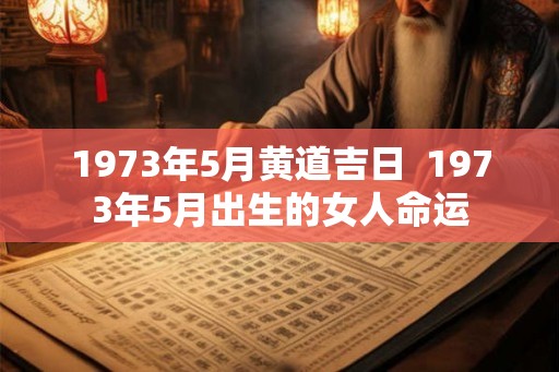 1973年5月黄道吉日  1973年5月出生的女人命运
