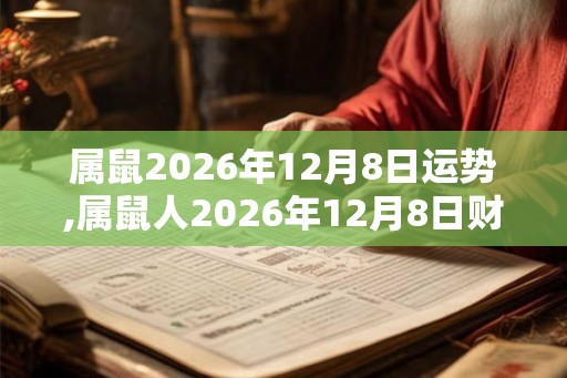 属鼠2026年12月8日运势,属鼠人2026年12月8日财运,生肖鼠2026年12月8日运势