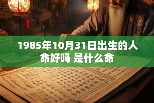 1985年10月31日出生的人命好吗 是什么命