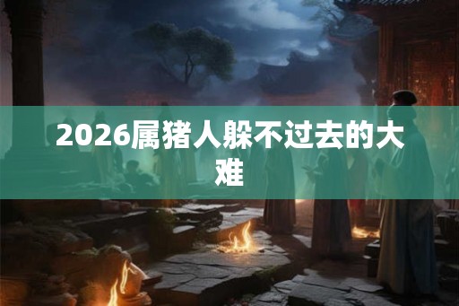 2026属猪人躲不过去的大难