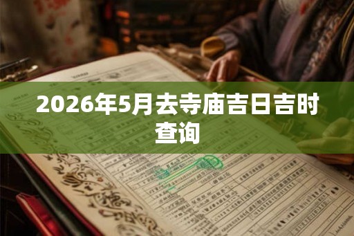 2026年5月去寺庙吉日吉时查询 2026年5月去寺庙吉日吉时查询