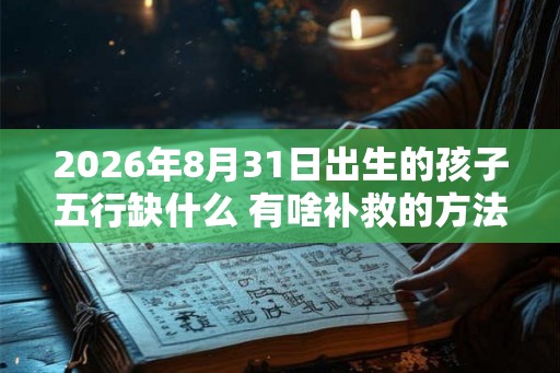 2026年8月31日出生的孩子五行缺什么 有啥补救的方法
