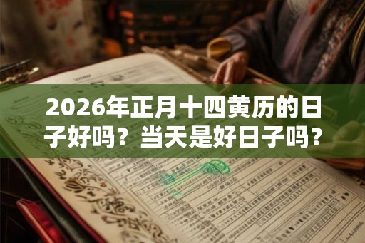 2026年正月十四黄历的日子好吗?当天是好日子吗? 2026年正月十四黄历的日子好吗?当天是好日子吗?