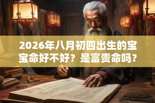 2026年八月初四出生的宝宝命好不好？是富贵命吗？