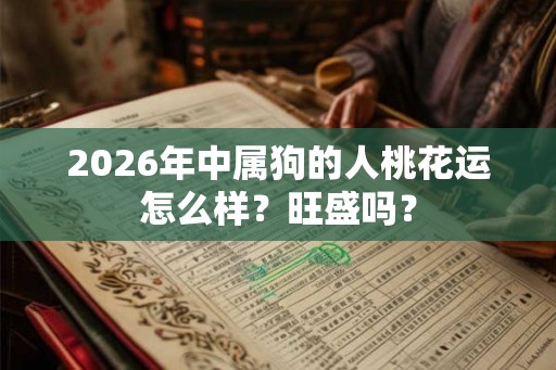 2026年中属狗的人桃花运怎么样？旺盛吗？