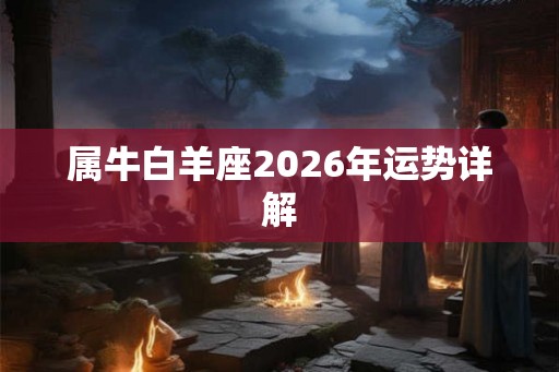 属牛白羊座2026年运势详解
