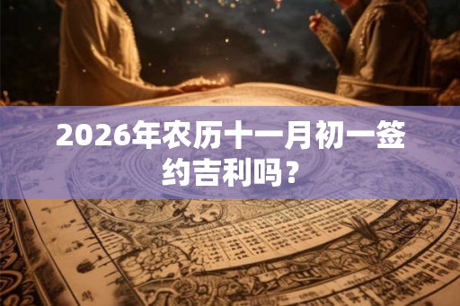 2026年农历十一月初一签约吉利吗？