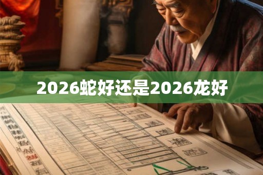 2026蛇好还是2026龙好 2026蛇好还是2026龙好