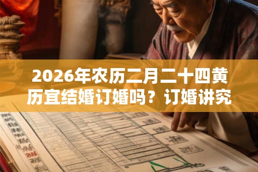 2026年农历二月二十四黄历宜结婚订婚吗？订婚讲究什么？