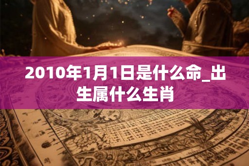 2010年1月1日是什么命_出生属什么生肖