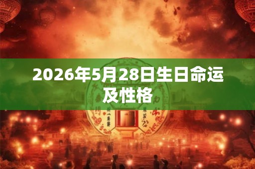 2026年5月28日生日命运及性格 2026年5月28日生日命运及性格