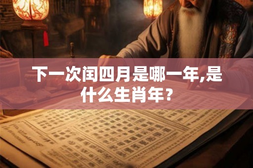 下一次闰四月是哪一年,是什么生肖年？