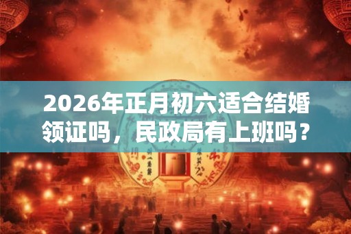 2026年正月初六适合结婚领证吗，民政局有上班吗？