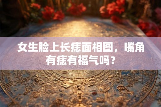 女生脸上长痣面相图，嘴角有痣有福气吗？