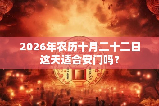 2026年农历十月二十二日这天适合安门吗？