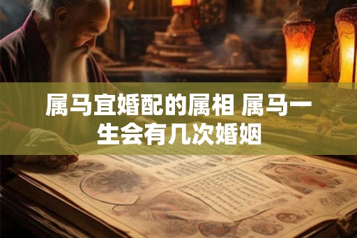 属马宜婚配的属相 属马一生会有几次婚姻