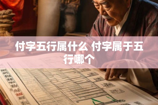付字五行属什么 付字属于五行哪个