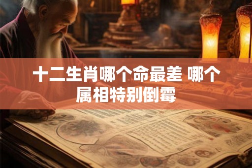 十二生肖哪个命最差 哪个属相特别倒霉