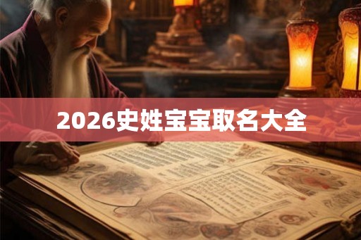 2026史姓宝宝取名大全