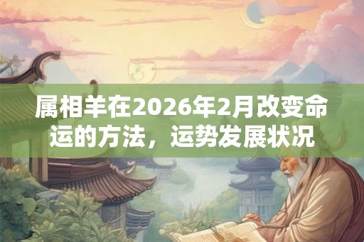 属相羊在2026年2月改变命运的方法，运势发展状况