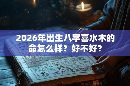 2026年出生八字喜水木的命怎么样？好不好？