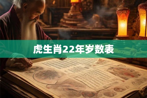 虎生肖22年岁数表 虎生肖22年岁数表