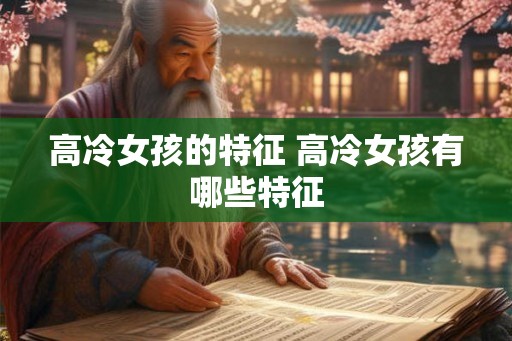 高冷女孩的特征 高冷女孩有哪些特征