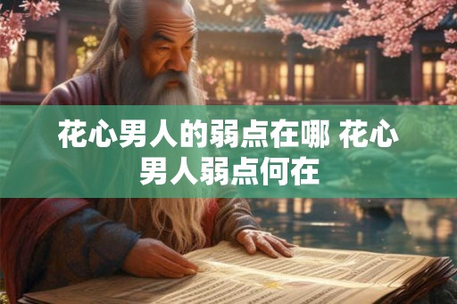 花心男人的弱点在哪 花心男人弱点何在