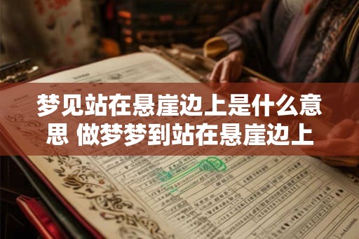 梦见站在悬崖边上是什么意思 做梦梦到站在悬崖边上好不好