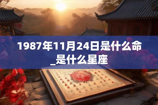 1987年11月24日是什么命_是什么星座 1987年11月24日是什么命_是什么星座