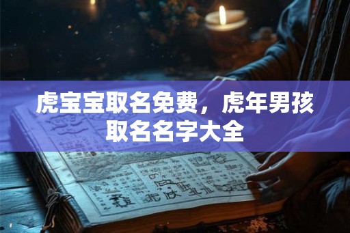 虎宝宝取名免费,虎年男孩取名名字大全 虎宝宝取名免费,虎年男孩取名名字大全